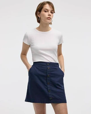 Linen Blend Skort