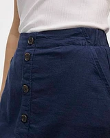 Linen Blend Skort
