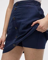 Linen Blend Skort