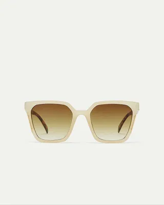 Tortoise Square Frame Sunglasses