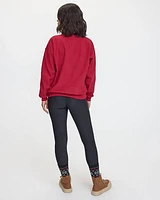 Long-Sleeve Crew-Neck Polar Fleece Sweater