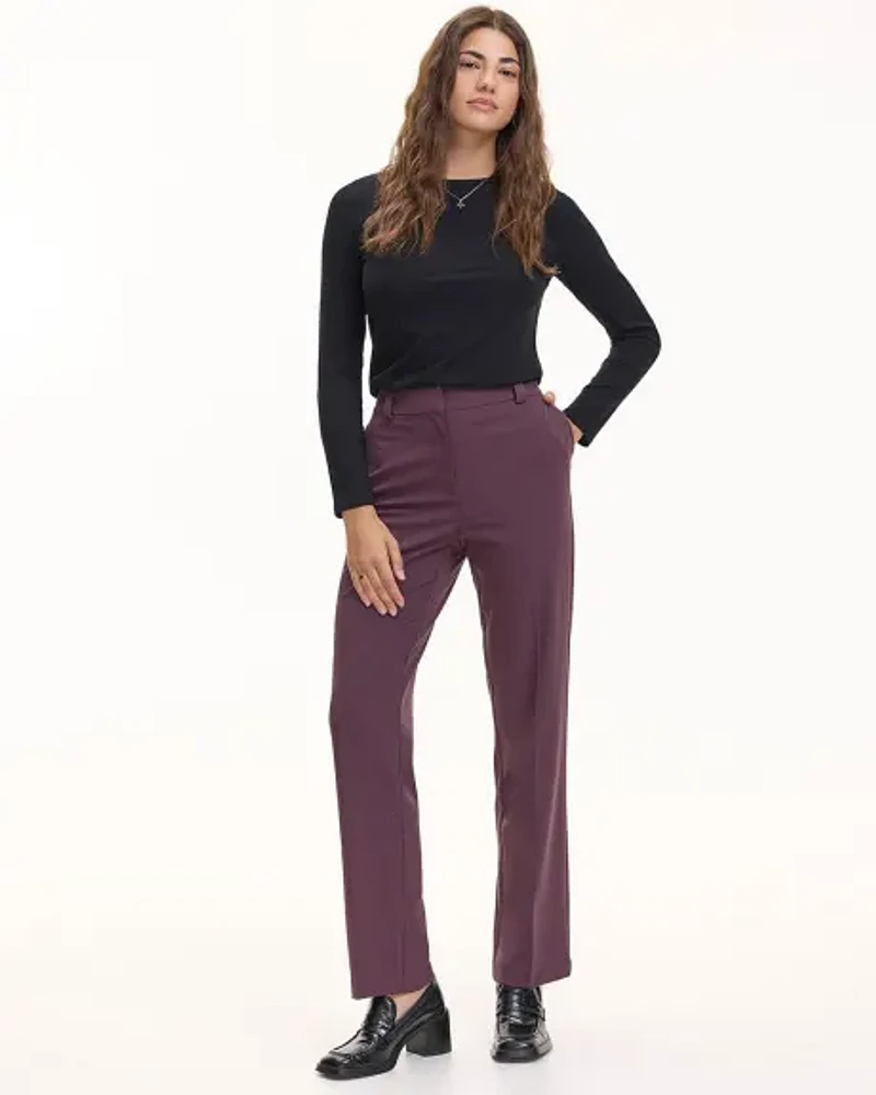 Straight-Leg High-Rise Pant