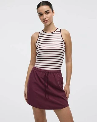 Skort with Elastic Waistband