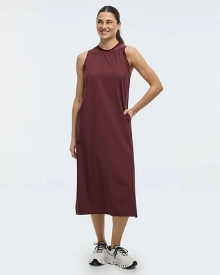Sleeveless Mix-Media Dress