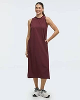 Sleeveless Mix-Media Dress