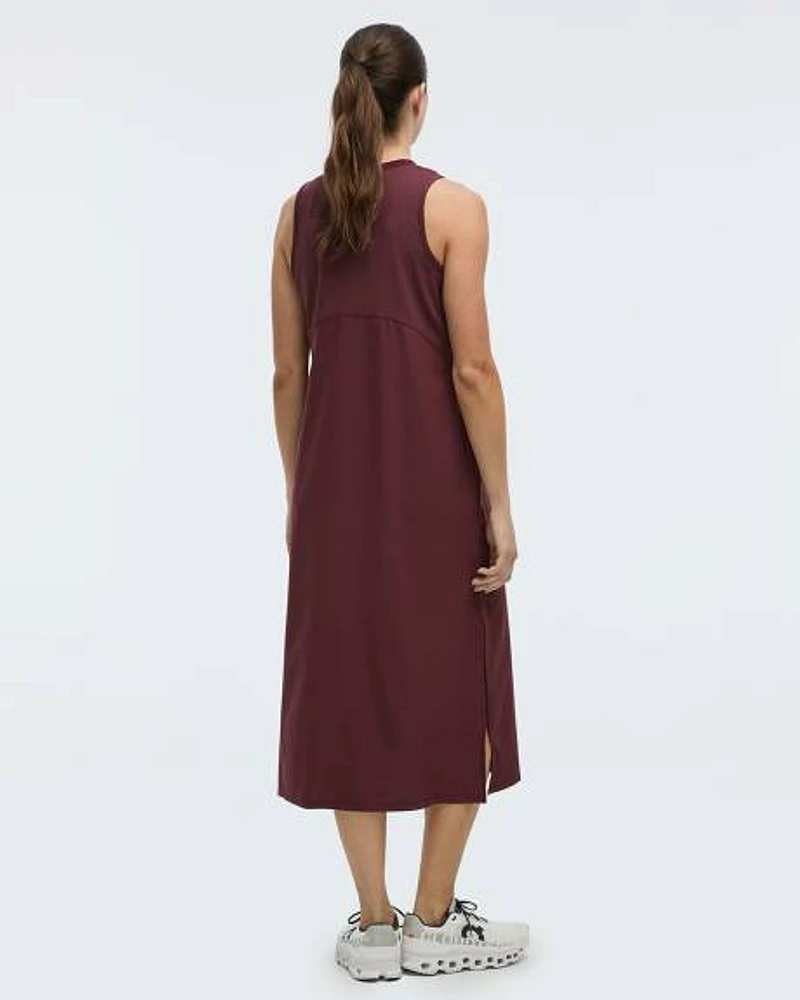 Sleeveless Mix-Media Dress