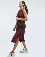 Sleeveless Mix-Media Dress