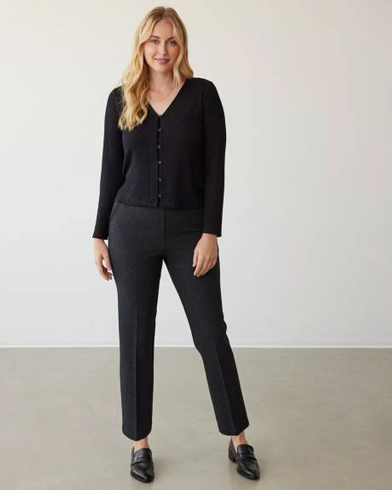 Straight-Leg High-Rise Pants, The Modern Stretch