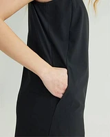 Sleeveless Mix-Media Dress