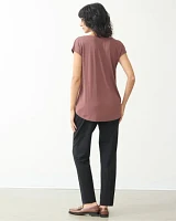 Extended-Sleeve V-Neck Tunic