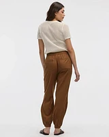 Linen-Blend Jogger Pant