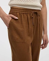 Linen-Blend Jogger Pant