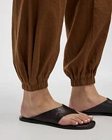Linen-Blend Jogger Pant