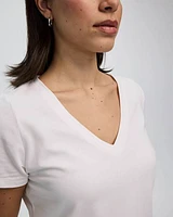 T-shirt ajusté à col V