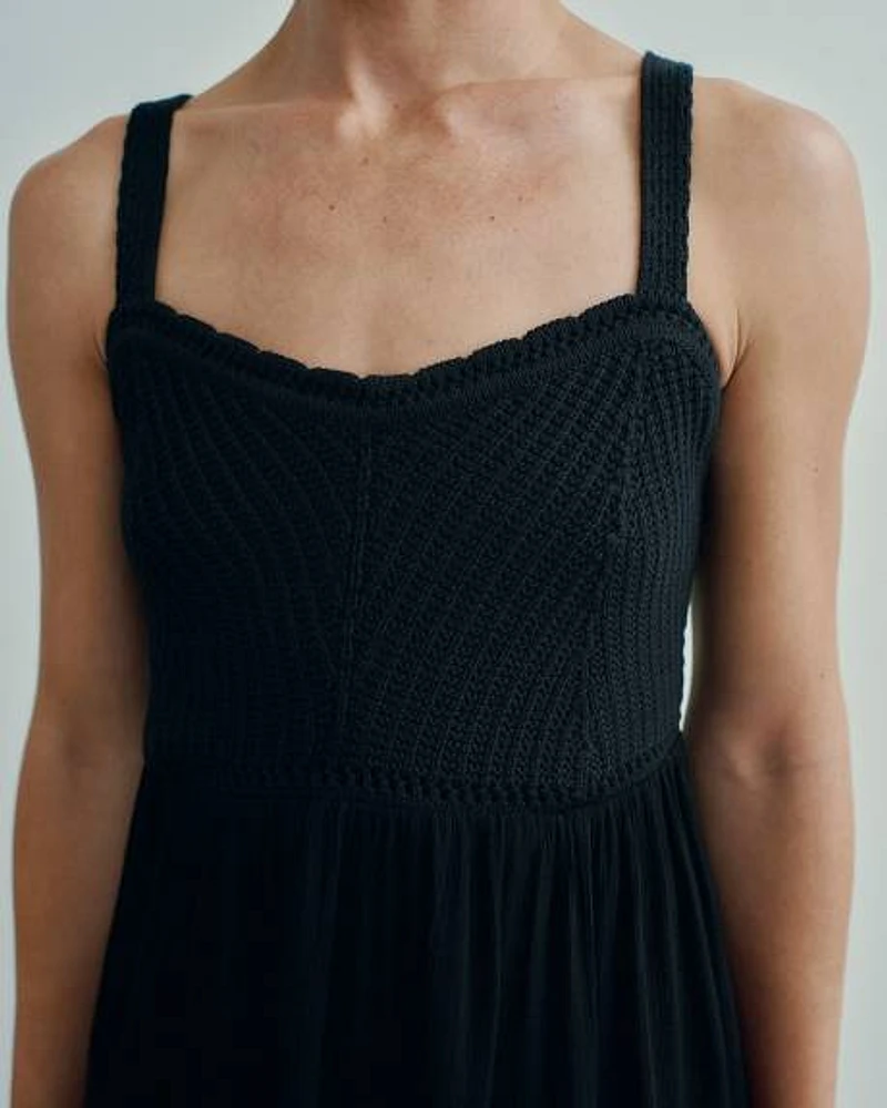 Sleeveless Fit-and-Flare Dress -Toni Fifi. X Reitmans