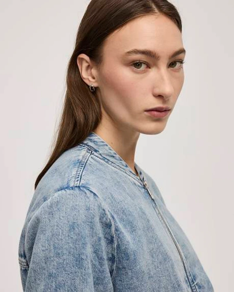 Denim Bomber Jacket