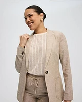 Cropped Short-Sleeve Crew-Neck Top