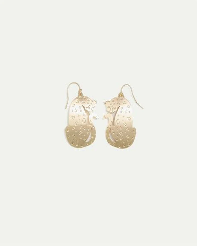 Boucles d'oreilles léopards