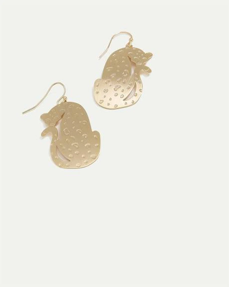 Boucles d'oreilles léopards