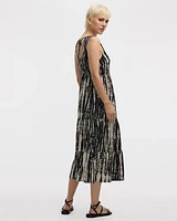 Sleeveless Tiered Shift Dress