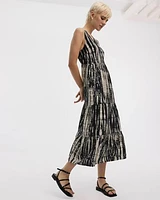 Sleeveless Tiered Shift Dress