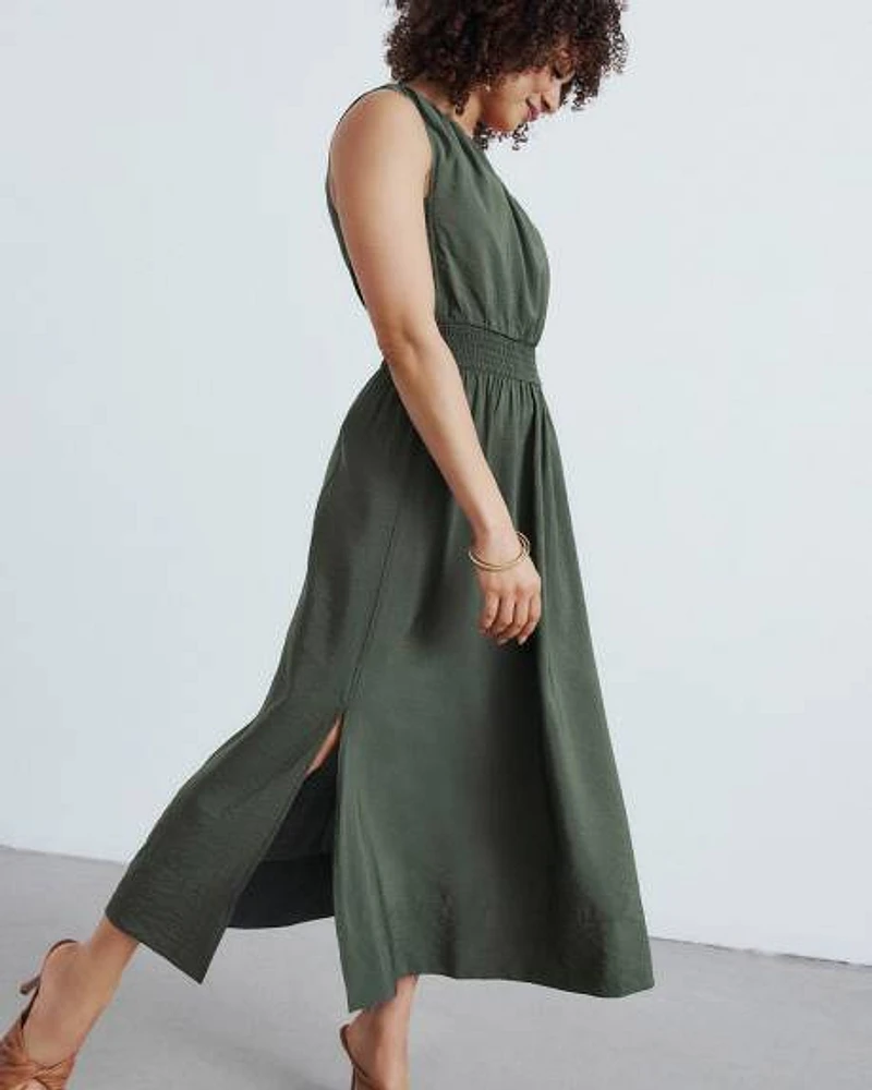 Robe maxi à épaule dénudée