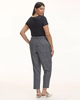 Tapered-Leg High-Rise Pant with Sash