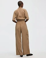 Wide-Leg Cargo Pant
