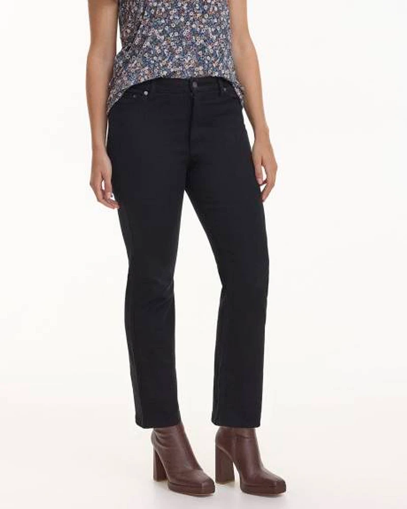 Flare-Leg Mid-Rise Jean