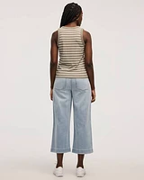 Ribbed Crew-Neck Tank