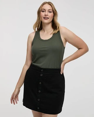 Linen Blend Skort