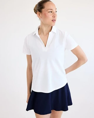 T-shirt polo à manches courtes en tricot piqué