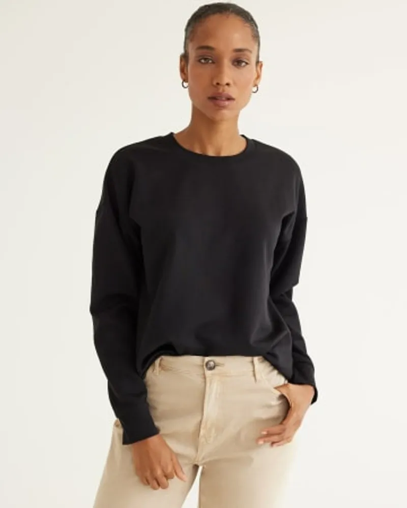 Reitmans Recycled Polyester Crew-Neck Sweatshirt, R Essentials