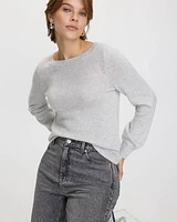 Cashmere-Blend Boat-Neck Sweater