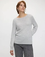 Cashmere-Blend Boat-Neck Sweater