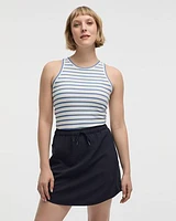 Ribbed Fitted Tank wtih Stripes