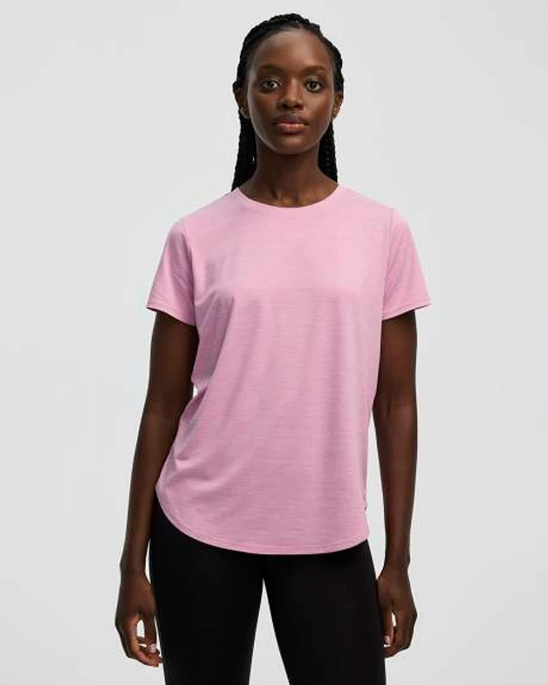 T-shirt à col rond et manches courtes