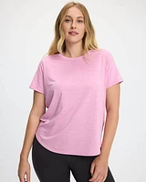 T-shirt à col rond et manches courtes