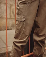 Poplin Jogger with Cargo Pockets