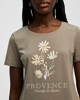Scoop Neck Graphic T-Shirt