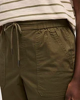 Poplin Capri Pants