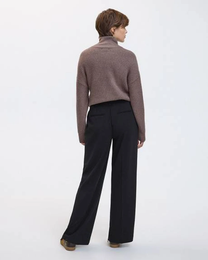 Wide-Leg High-Rise Pant
