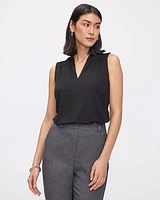 Sleeveless V-Neck Top