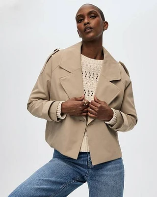 Cropped Trench Coat