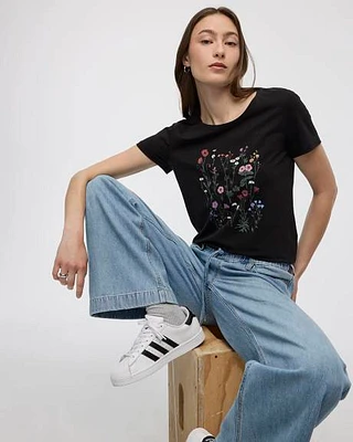 Scoop Neck Graphic T-Shirt