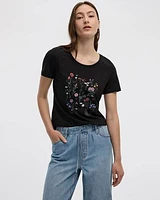 Scoop Neck Graphic T-Shirt