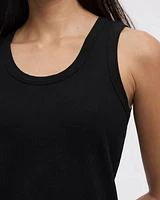 Scoop-Neck Ribbed Tank