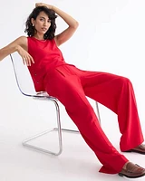 Wide-Leg High-Rise Pant