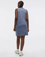 Robe sans manches à col rond