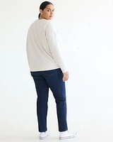 Long-Sleeve Crew-Neck Sweatshirt